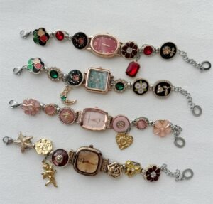 Designer Charms Watch Bracelet
