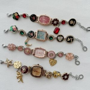 Designer Charms Watch Bracelet