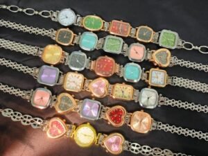 Handmade watch choker necklace ideal for rave and festival fashion