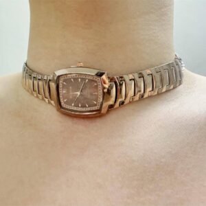 Vintage inspired handmade watch choker necklace popular with celebrities like Rihanna