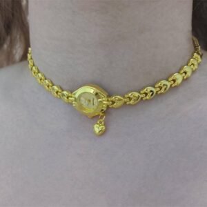 Handmade pendant watch choker necklace a must-have for fans of Gigi Hadid