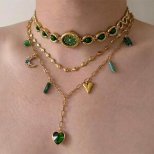 Luxury handmade watch choker necklace worn by Emma Chamberlain