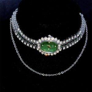 Adjustable handmade watch choker necklace worn by Zendaya