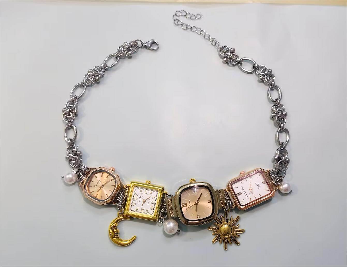 Buy luxury handmade watch choker necklace a timeless piece inspired by Billie Eilish