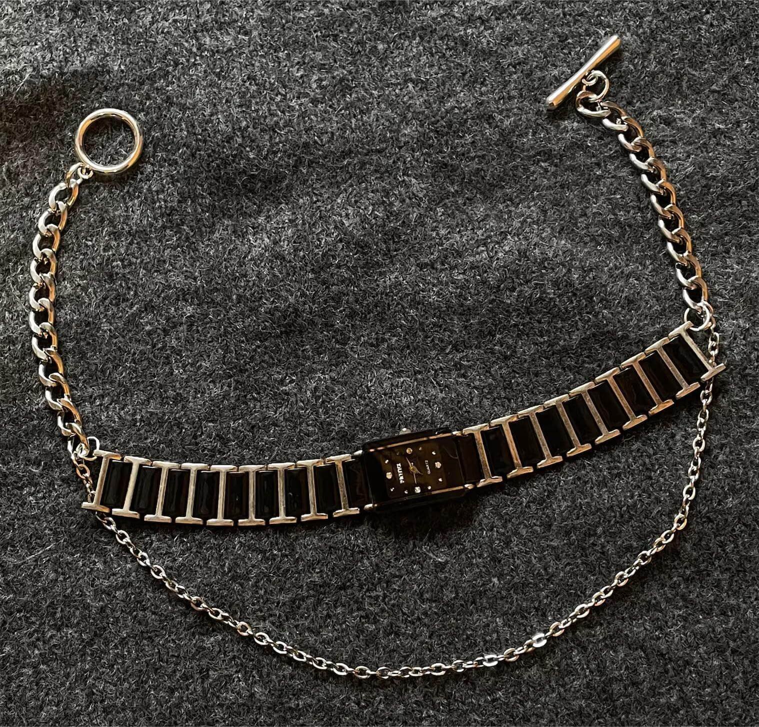 Handmade multi-watch face choker necklace perfect for gift giving
