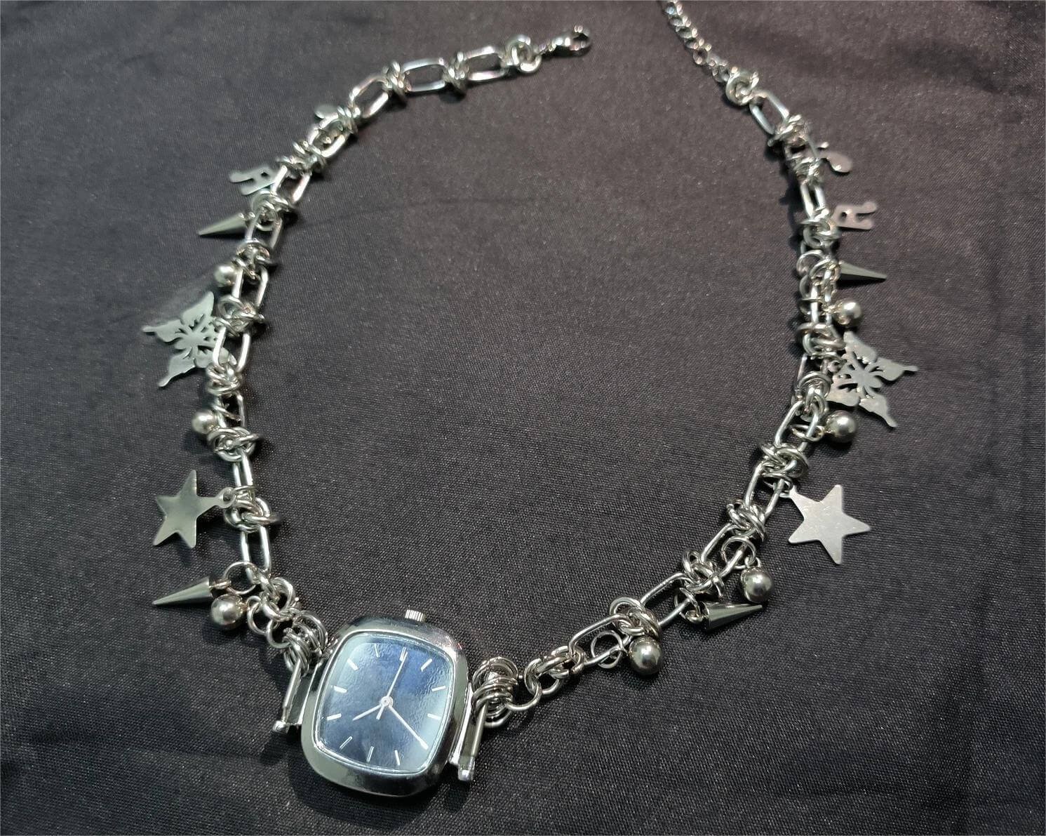 Handmade beaded watch choker necklace a timeless piece inspired by Zendaya