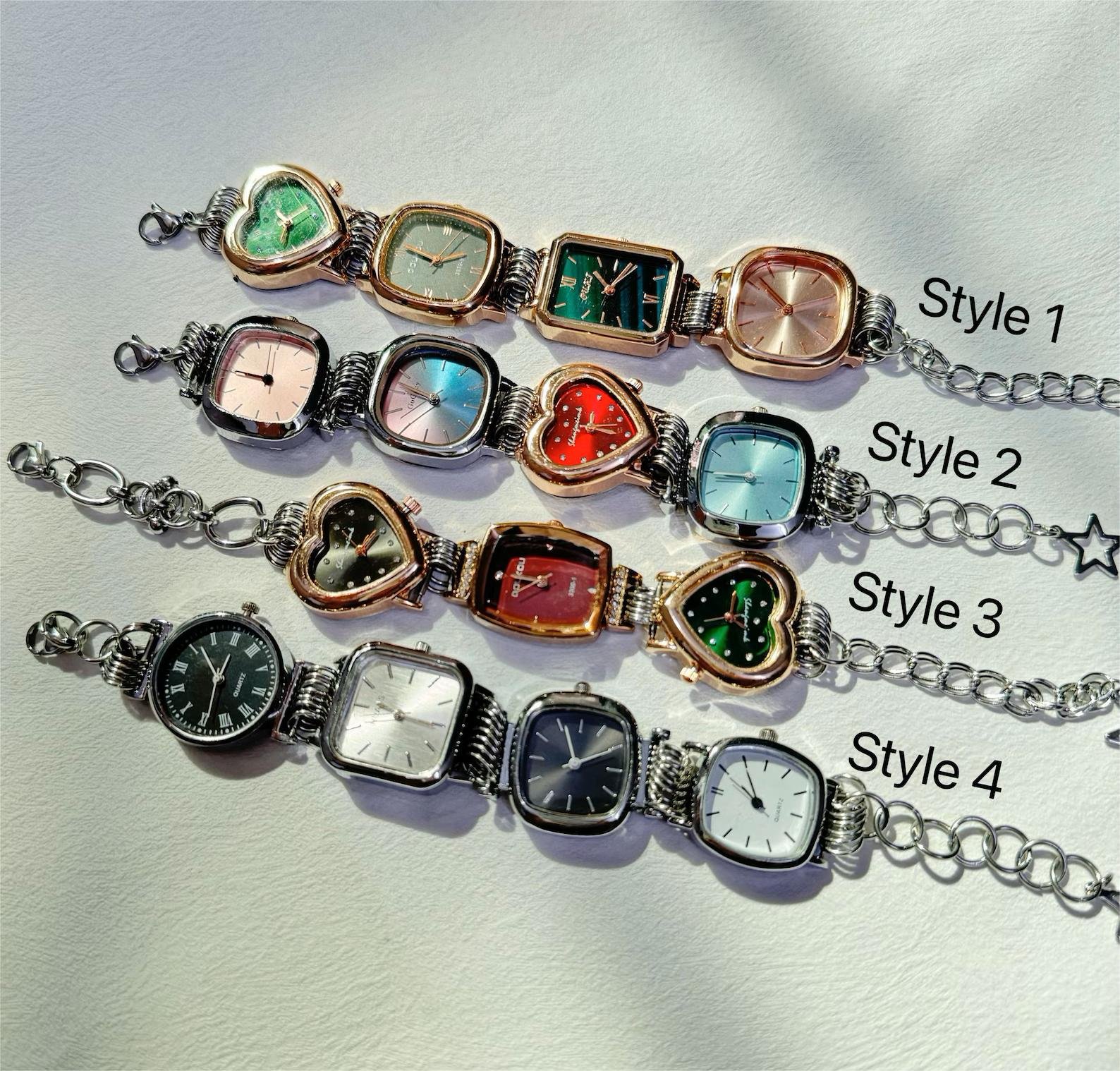 Stainless steel fashion bracelet handmade to channel Taylor Swift’s charm aesthetic and button detailing