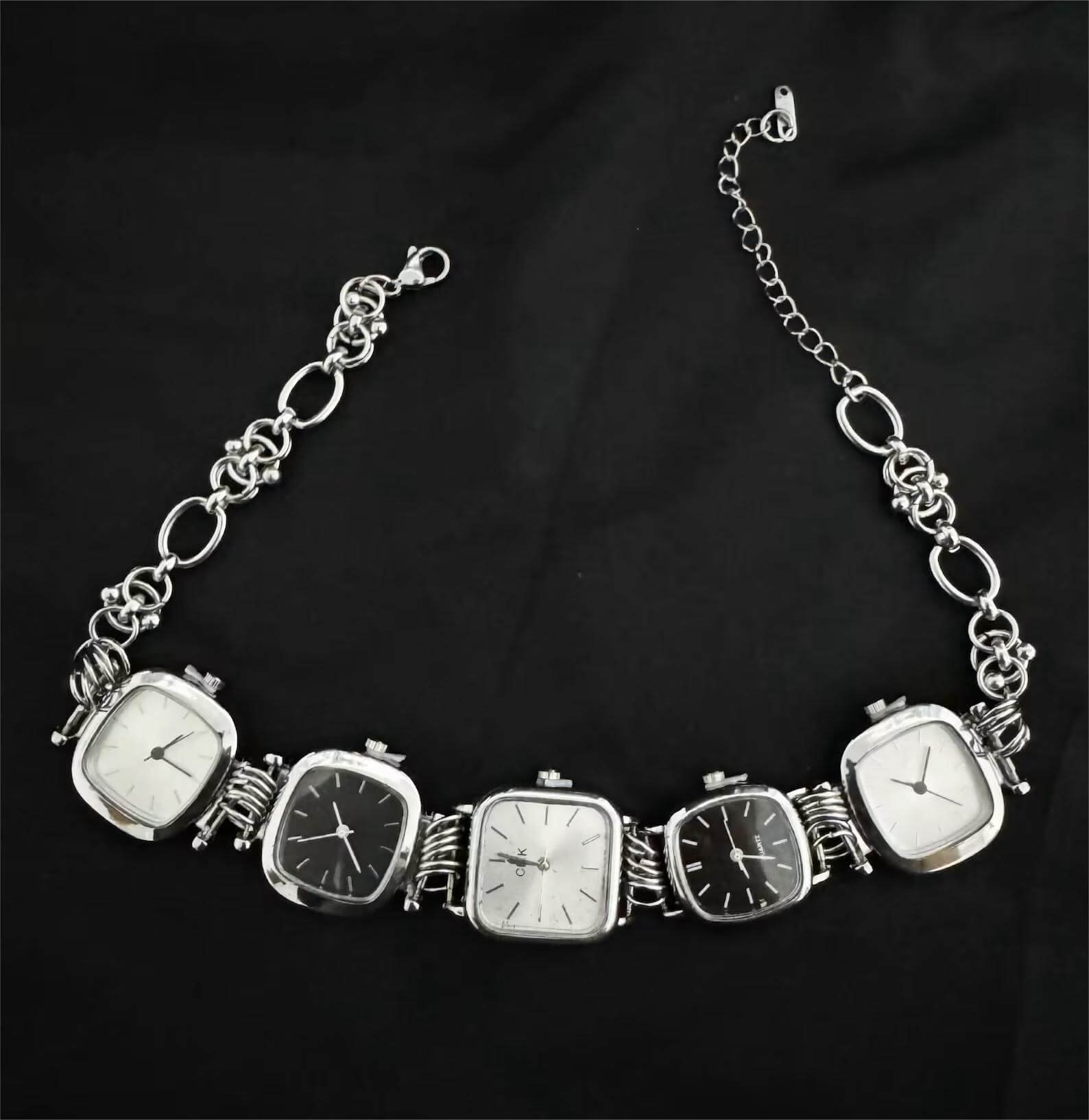 Buy luxury handmade watch choker necklace ideal for rave and festival fashion
