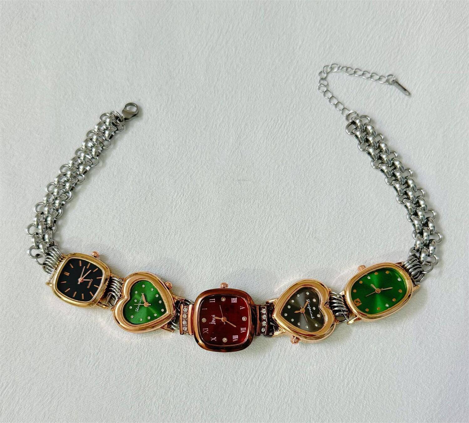 Handmade formal watch choker necklace worn by Billie Eilish
