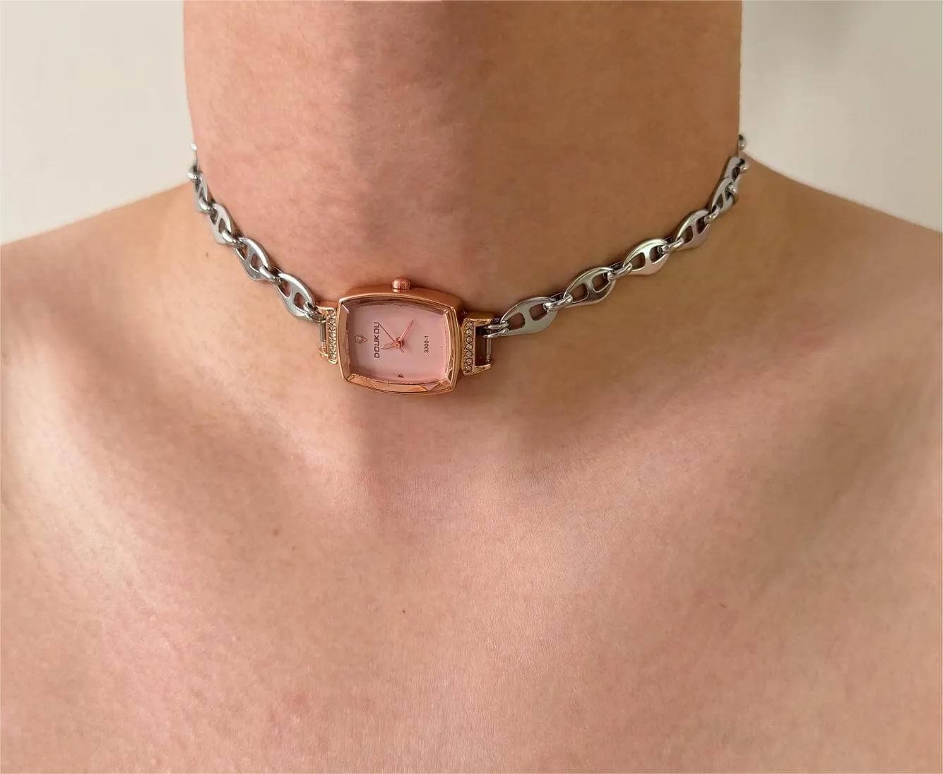 Adjustable handmade watch choker necklace a timeless piece inspired by Taylor Swift