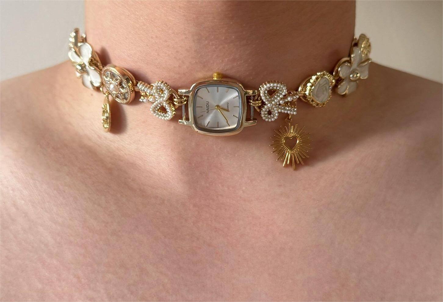 Unique handmade watch choker necklace trending on Etsy and Amazon