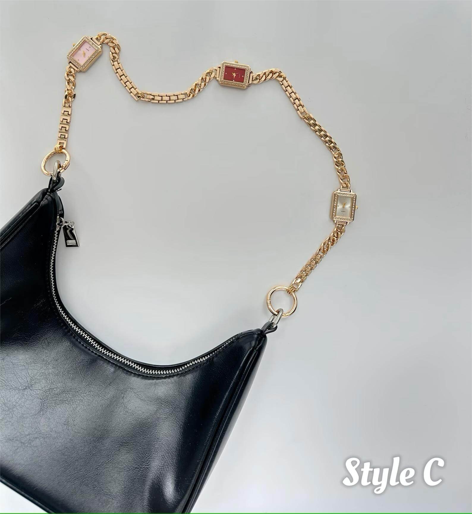 Step into Y2K vibes with decorative watch chain inspired by Dua Lipa, perfect for totes, handbags, or backpacks.