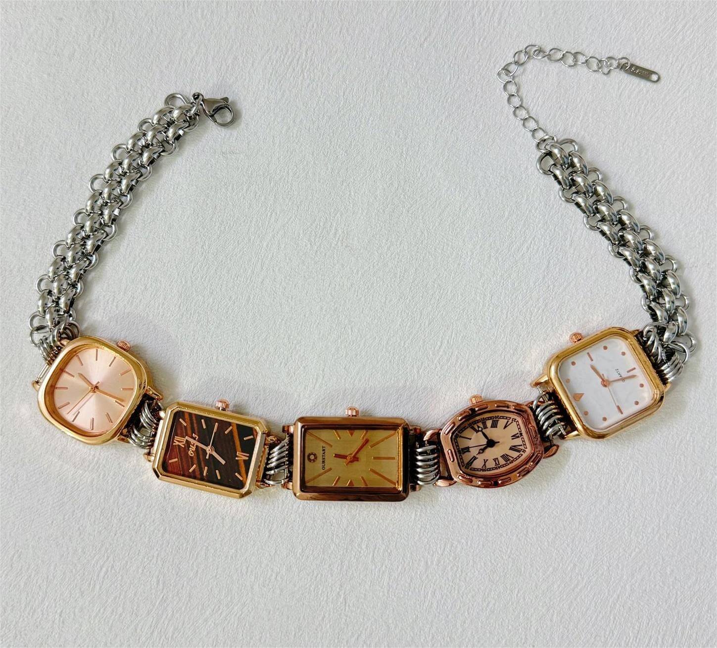 Minimalist handmade watch choker necklace perfect for gift giving