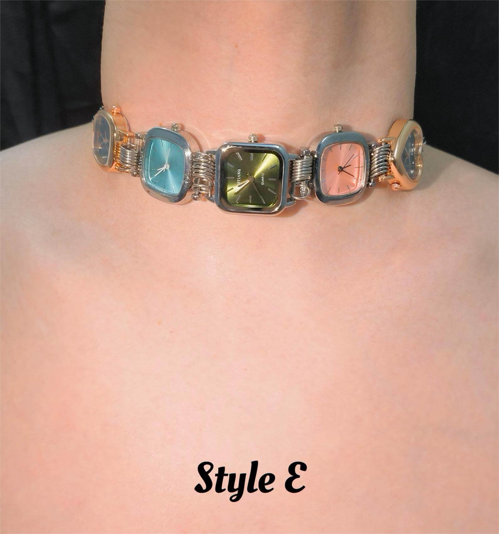 Handmade beaded watch choker necklace inspired by Taylor Swift