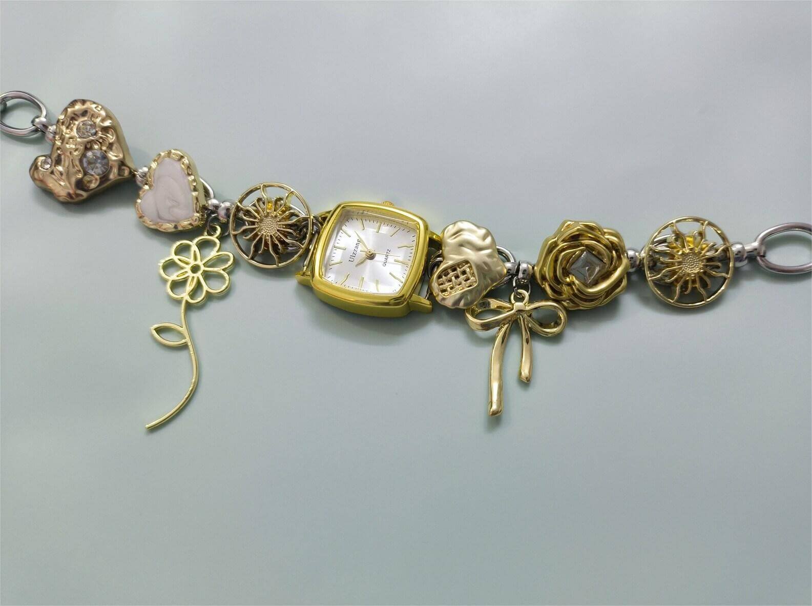 Handmade Titanium watch choker necklace inspired by Selena Gomez