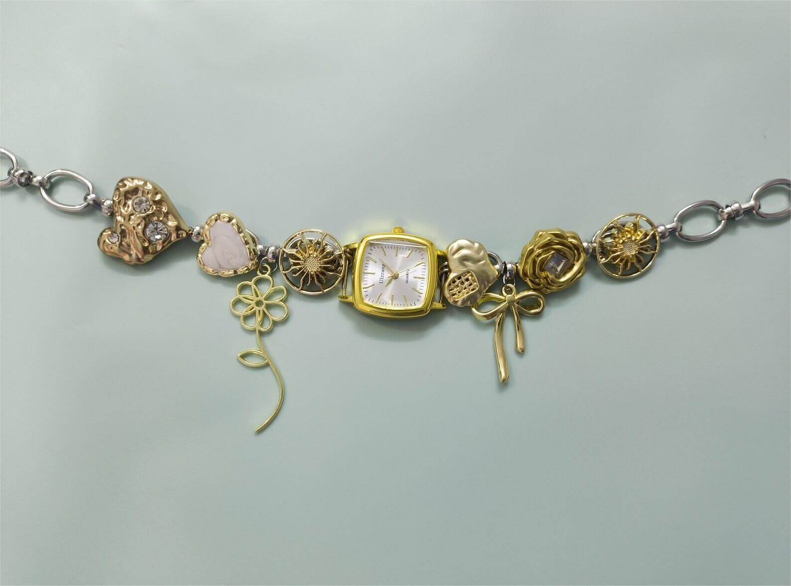 Handmade streetwear watch choker necklace a timeless piece inspired by Megan Thee Stallion