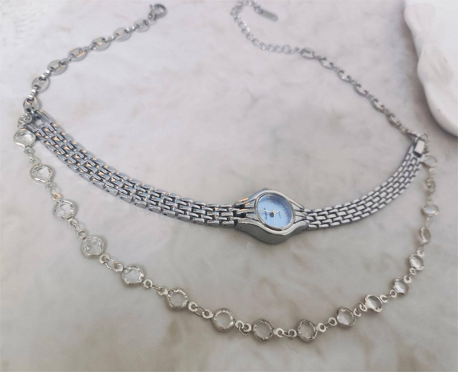Custom handmade watch choker necklace handcrafted for unique style