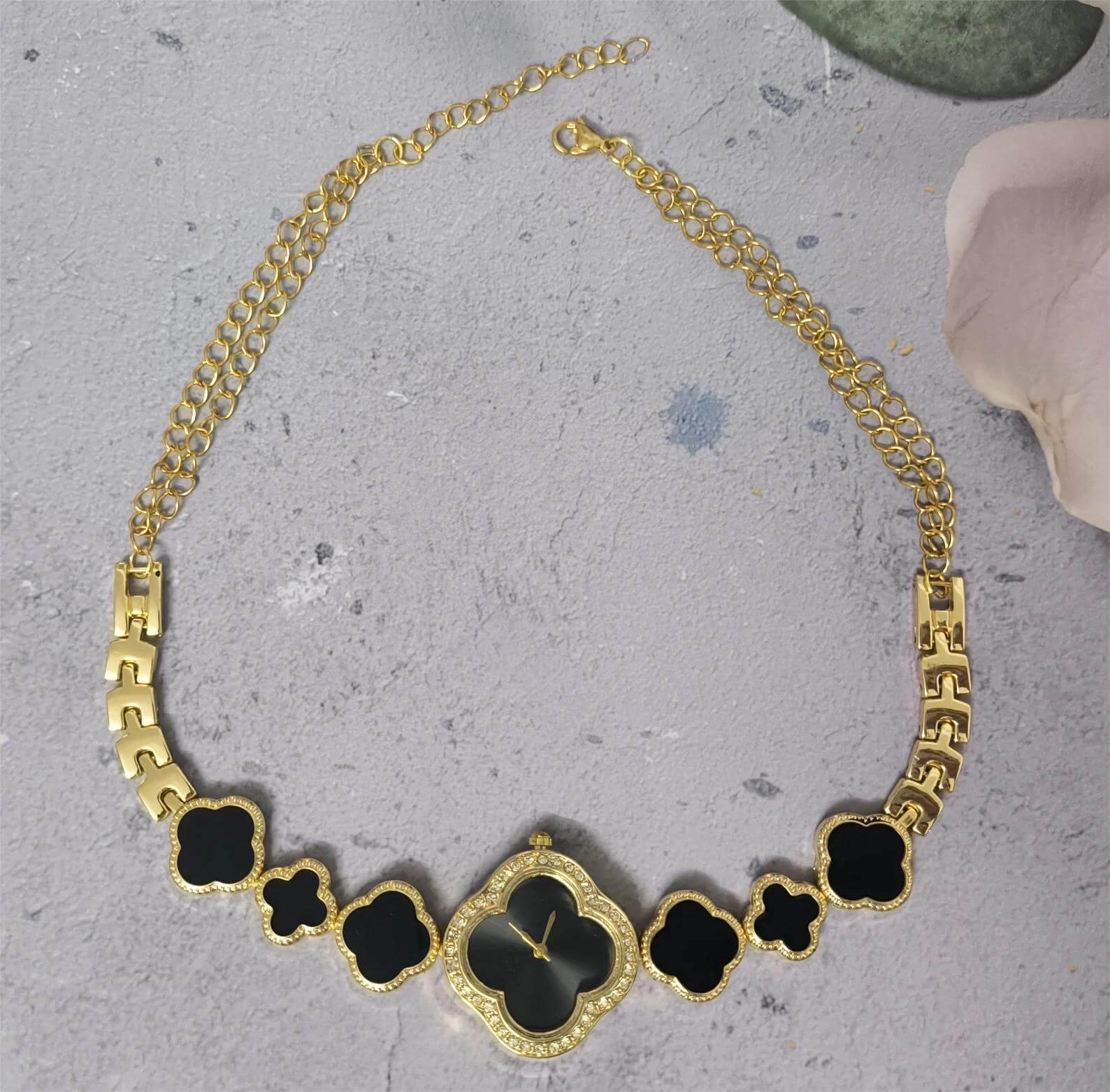 Handmade rave style watch choker necklace a viral accessory loved by Rihanna