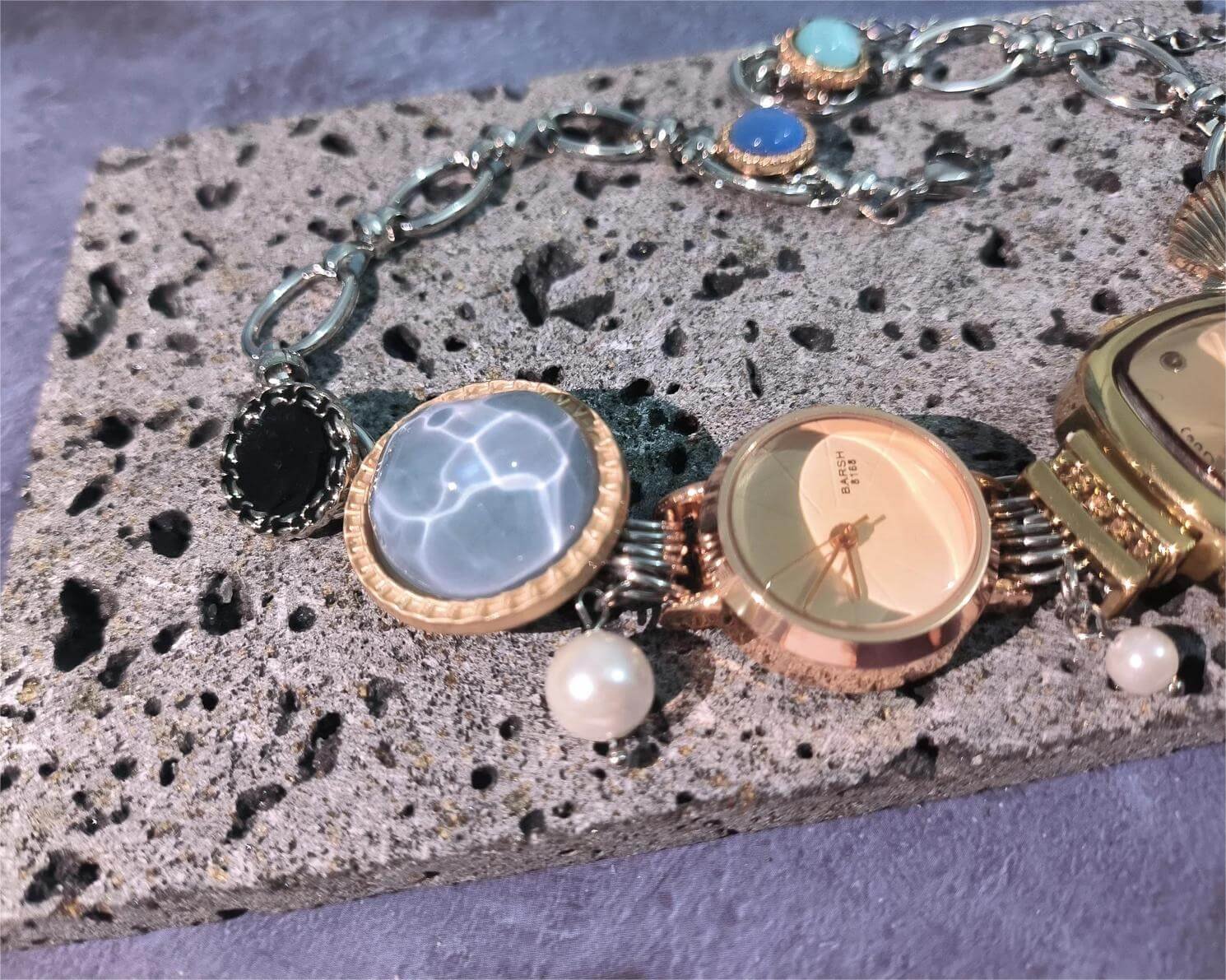 Handmade adjustable band watch choker necklace a must-have for fans of Emma Chamberlain