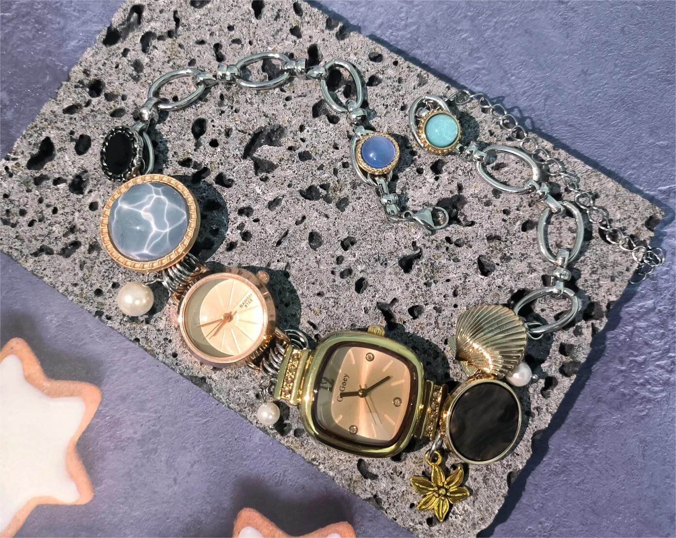 Adjustable handmade watch choker necklace popular among fans of Ariana Grande