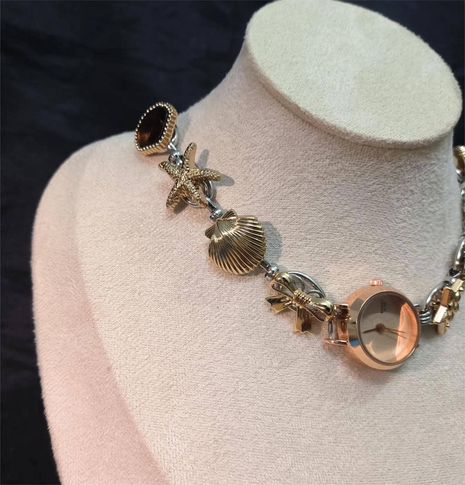Handmade Titanium watch choker necklace a viral accessory loved by Billie Eilish