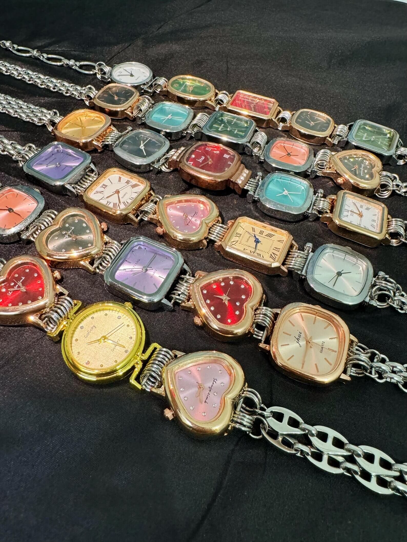 Custom handmade watch choker necklace worn by Rihanna