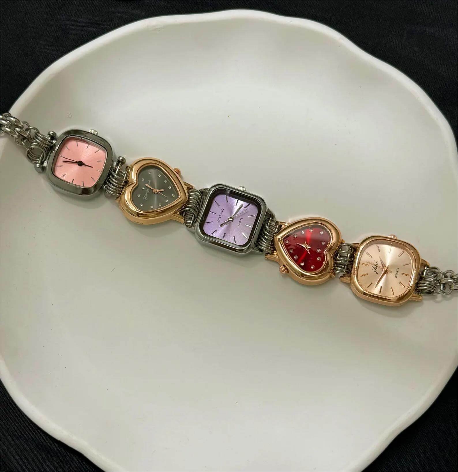 Handmade streetwear watch choker necklace a timeless piece inspired by Bella Hadid