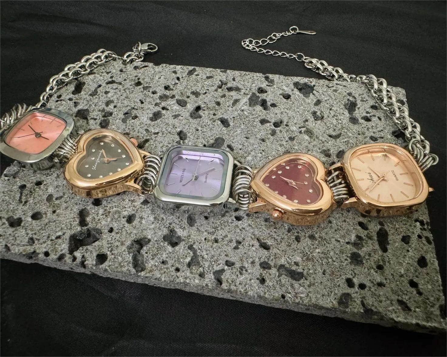 Minimalist handmade watch choker necklace popular among fans of Bella Hadid