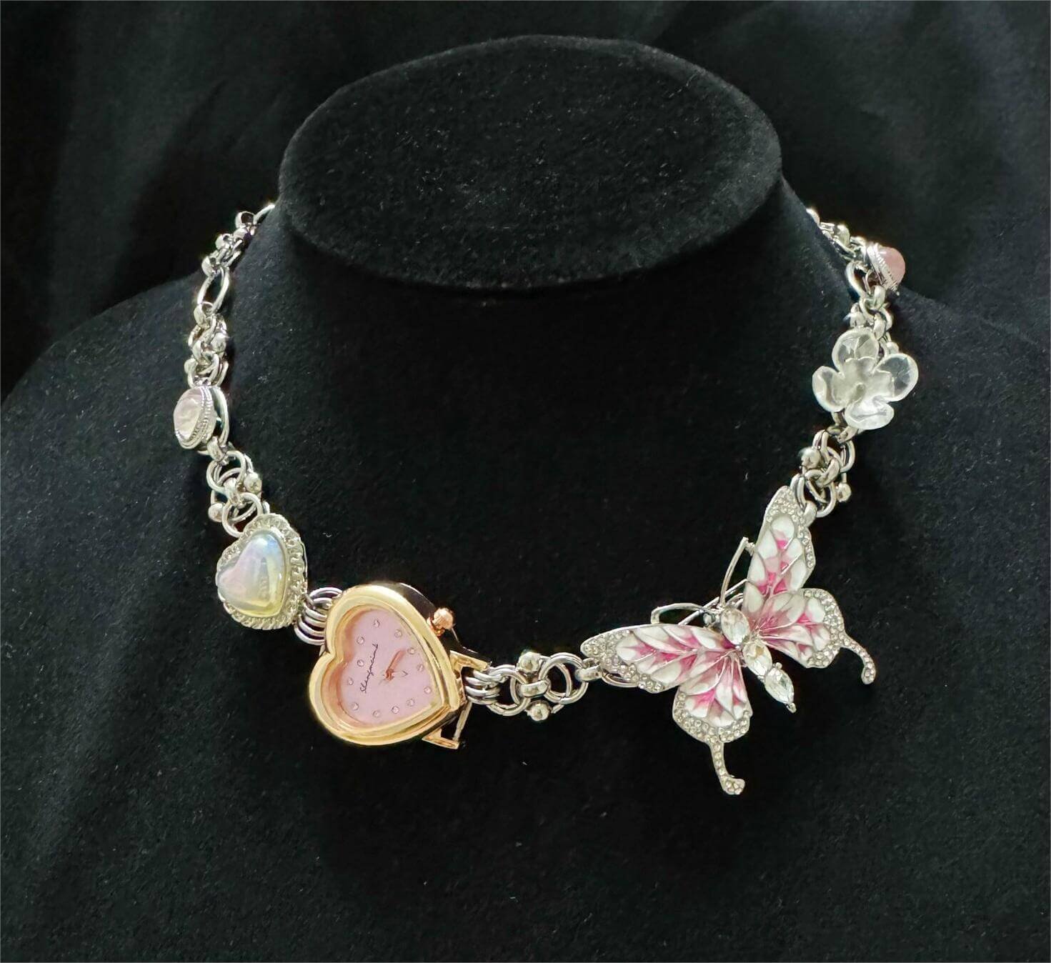 Minimalist handmade watch choker necklace a viral accessory loved by Dua Lipa