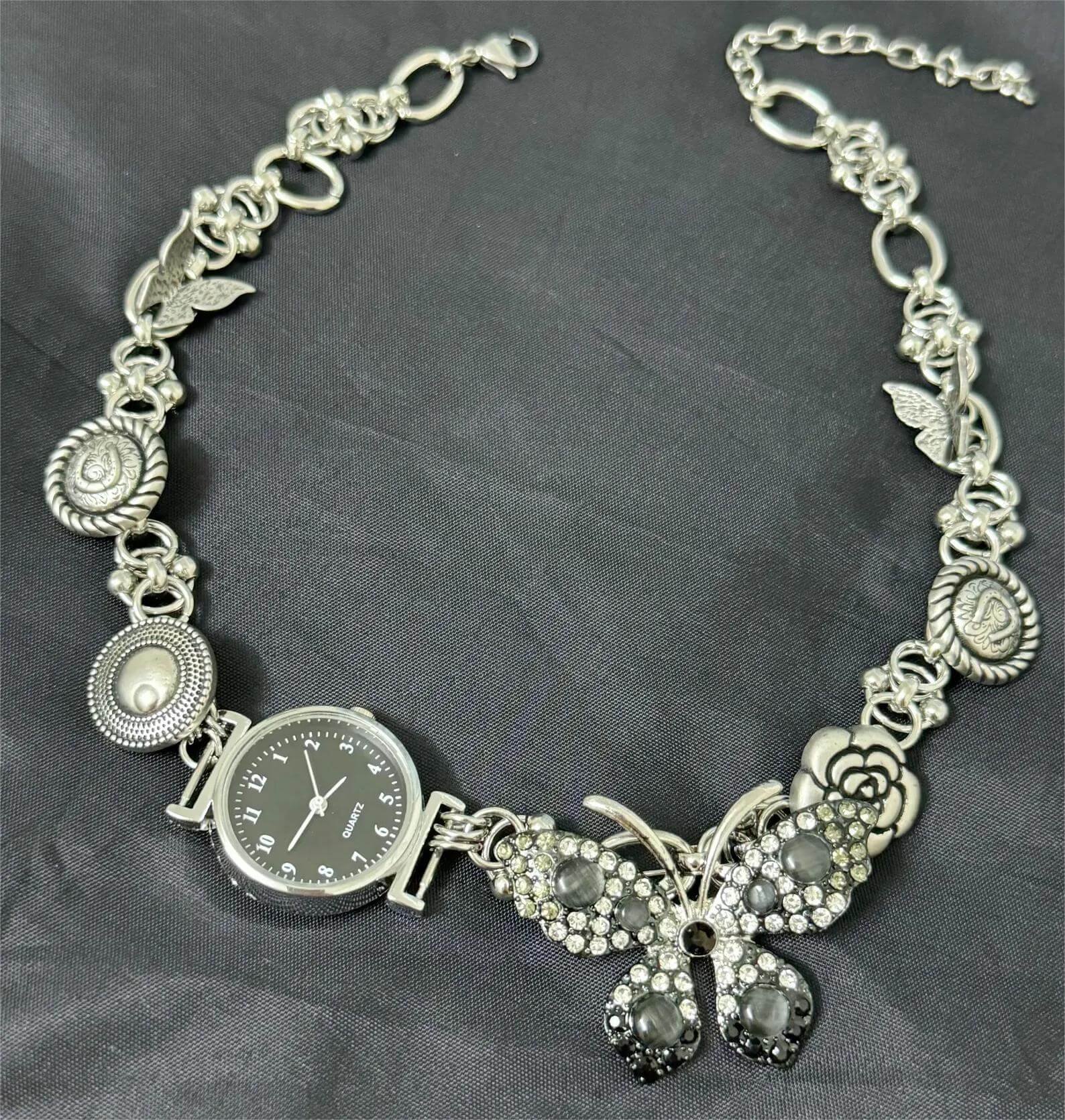 Handmade rave style watch choker necklace a timeless piece inspired by Taylor Swift