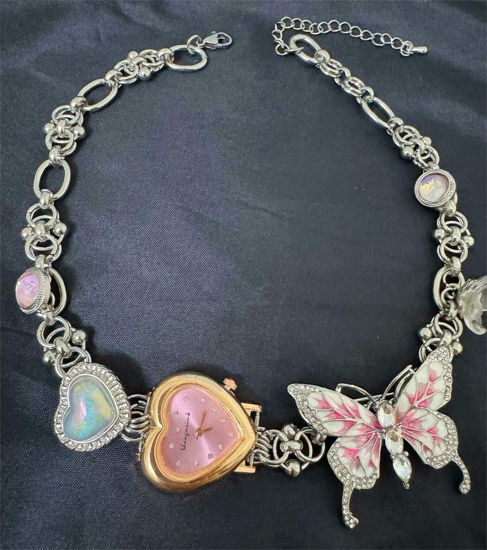 Handmade Titanium watch choker necklace a must-have for fans of Rihanna