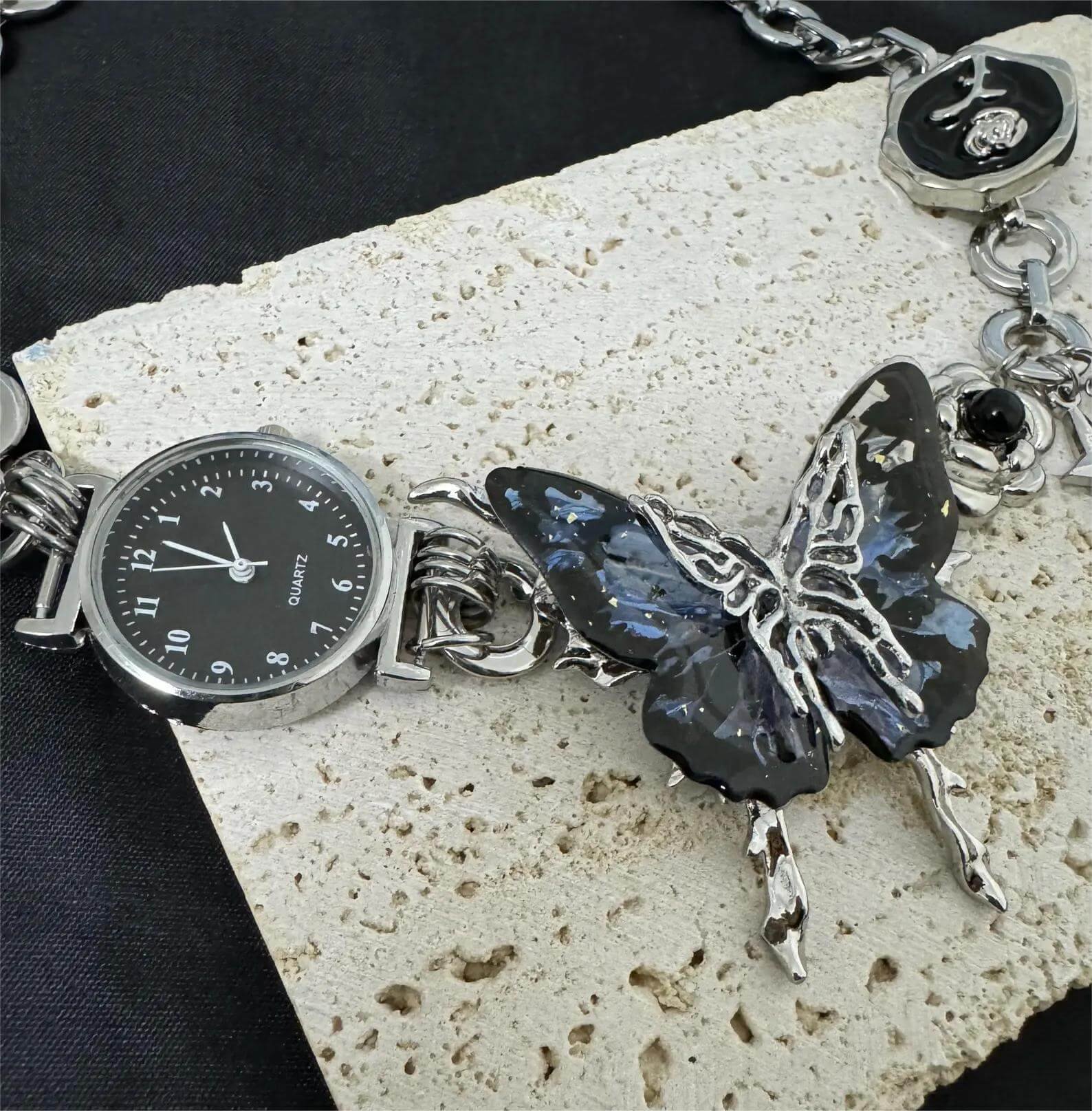 Handmade Titanium watch choker necklace popular among fans of Kylie Jenner