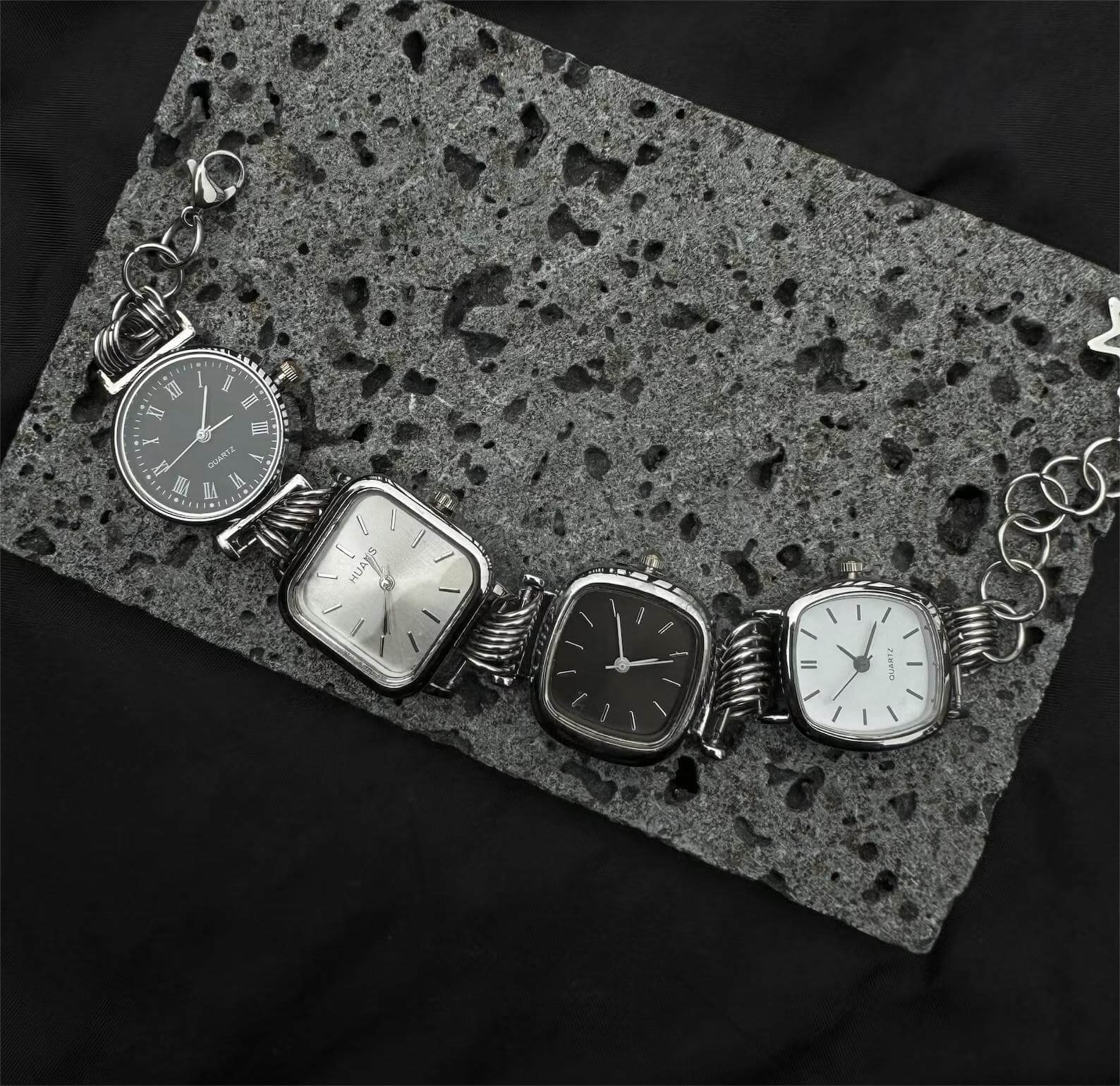 Handmade streetwear watch choker necklace a viral accessory loved by Gigi Hadid