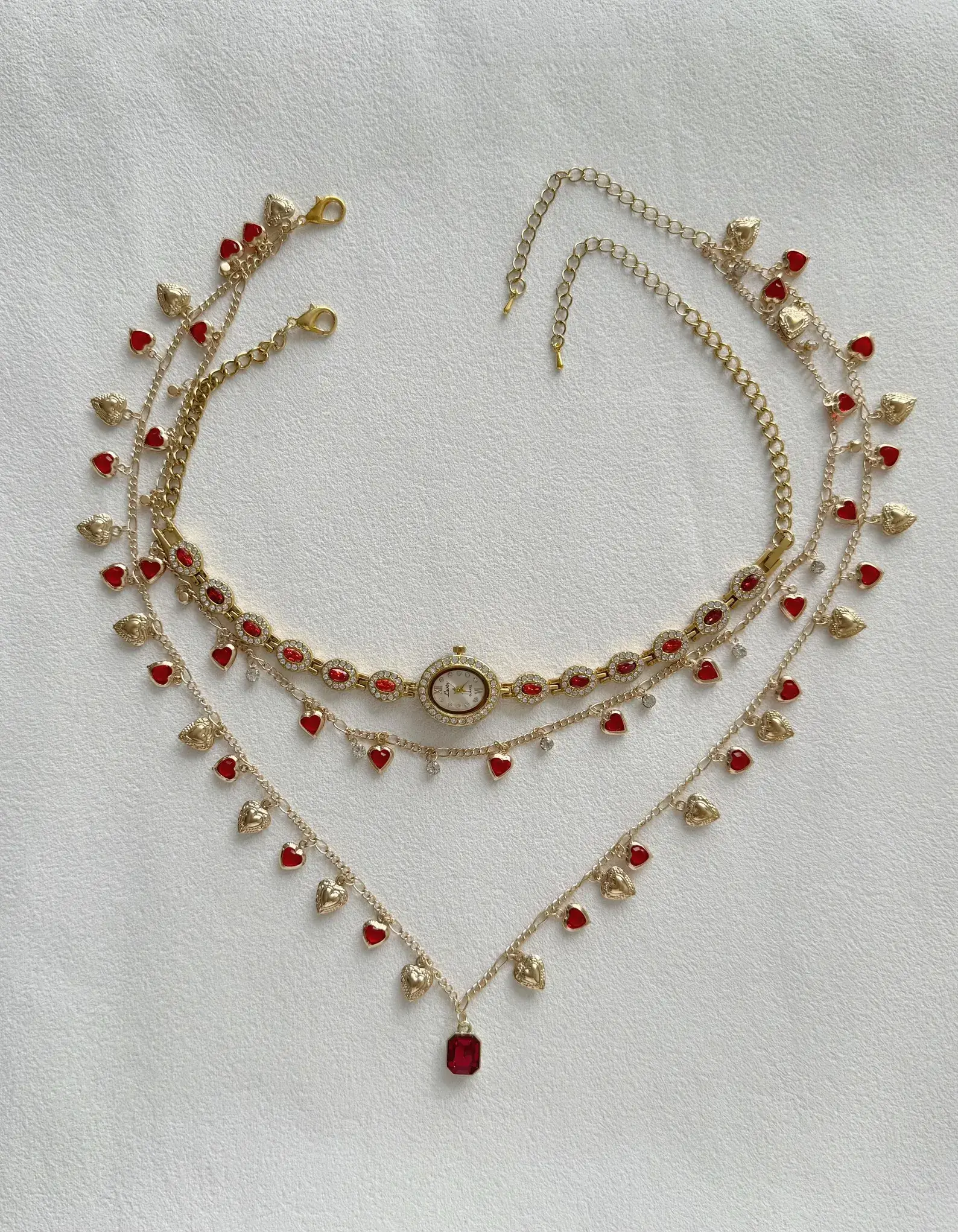 Handmade rave style watch choker necklace a viral accessory loved by Dua Lipa