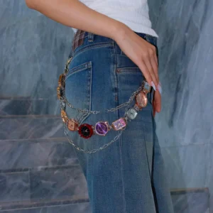 handmade titanium punk watch pants chain alternative fashion