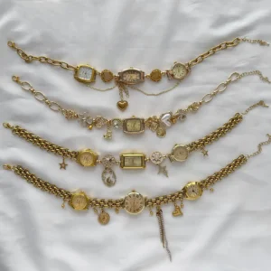 Boho Crystal Pendant Watch Necklace stylish watch choker necklace