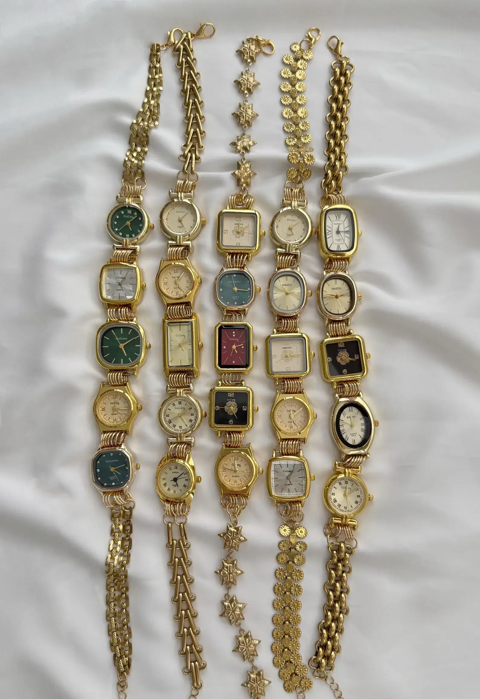 Minimalist Gold Plated Watch Necklace stylish watch choker necklace