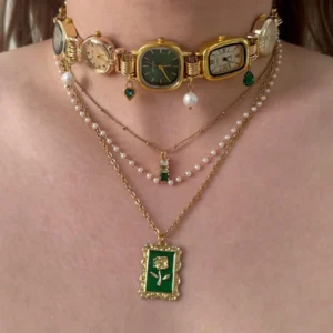 Vintage Inspired Gothic Watch Choker stylish watch choker necklace