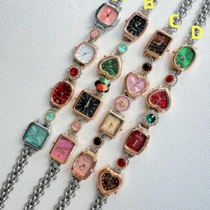Minimalist Silver Cyberpunk Punk Multi-layer Watch Necklace stylish watch choker necklace