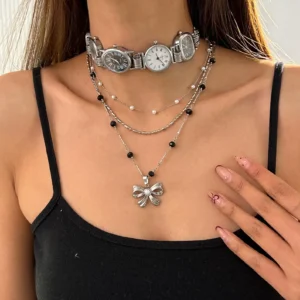 Fashion Statement Handmade Watch Choker stylish watch choker necklace
