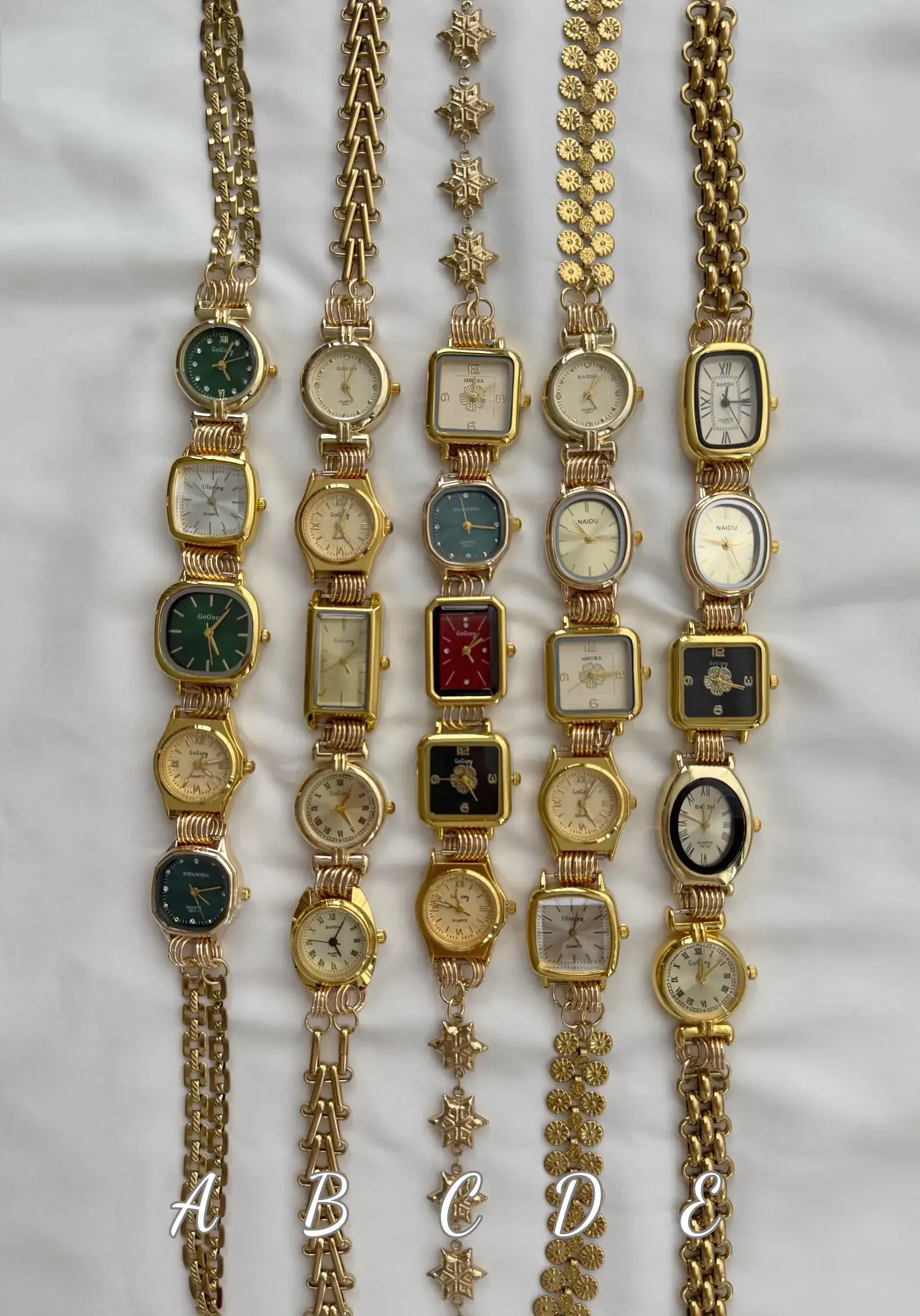 Minimalist Gold Plated Watch Necklace stylish watch choker necklace