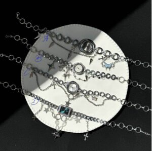 Titanium Y2K watch choker featuring Taylor Swift