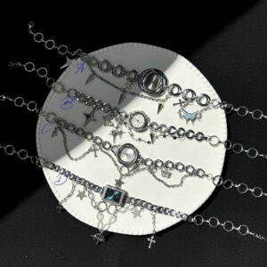 Titanium Y2K watch choker featuring Taylor Swift