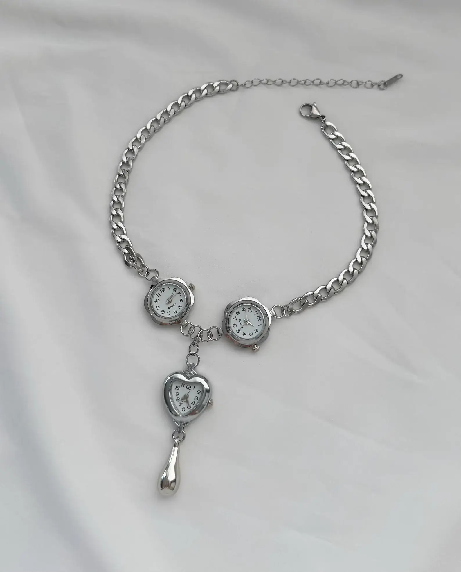 Modern Multi-layer Watch Necklace stylish watch choker necklace