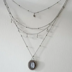 Unique Cyberpunk Watch Pendant Choker stylish watch choker necklace