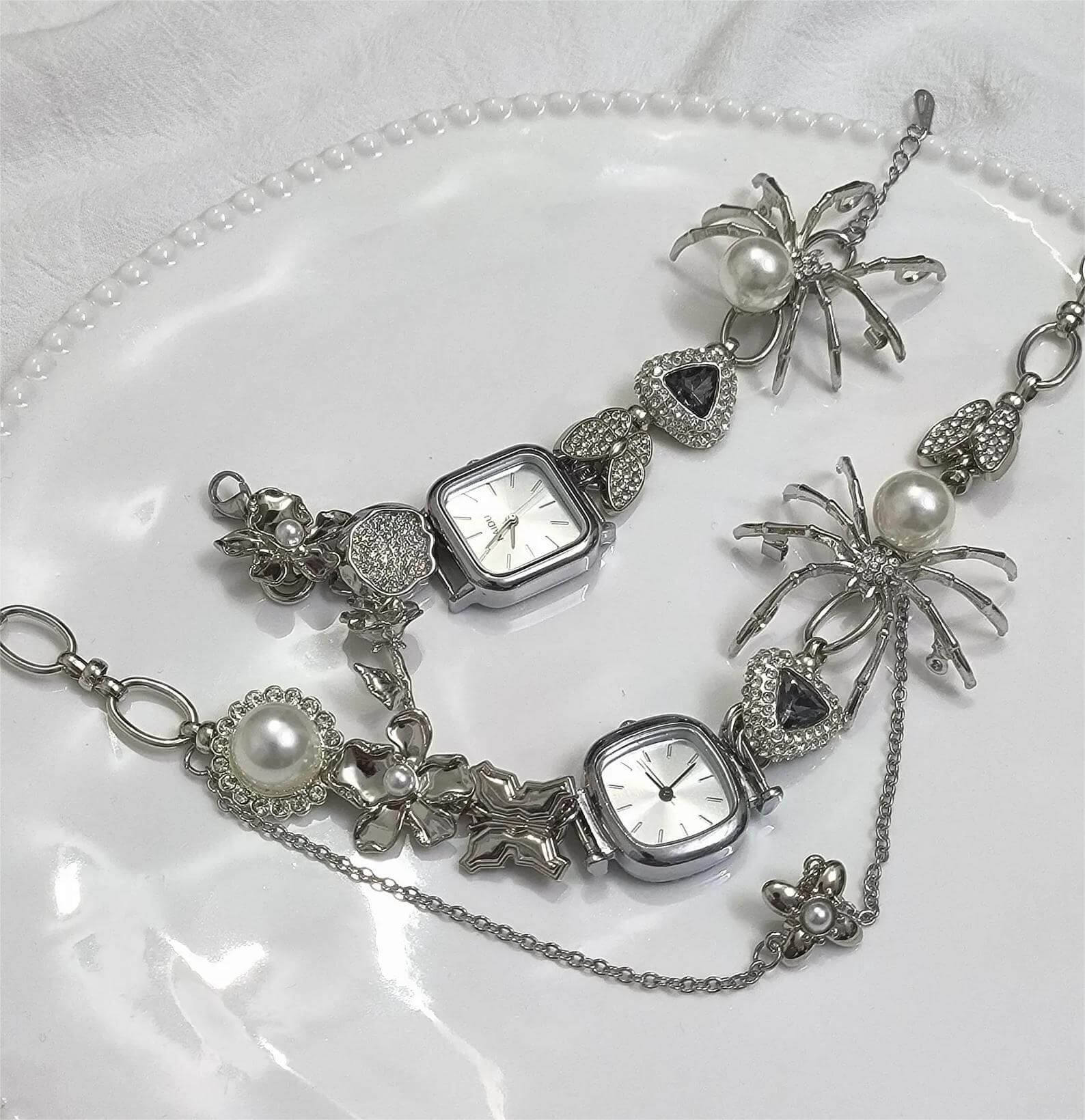 Trendy Y2K Techwear Watch Necklace stylish watch choker necklace