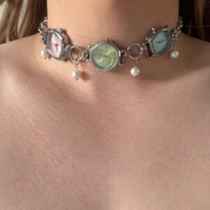 Luxury Streetwear Watch Choker stylish watch choker necklace