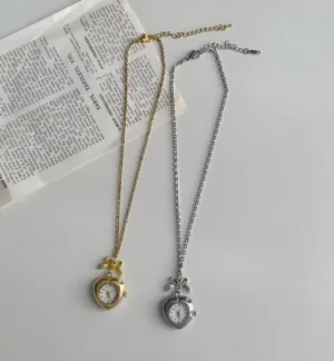 Classic Stainless Steel Watch Choker stylish watch choker necklace