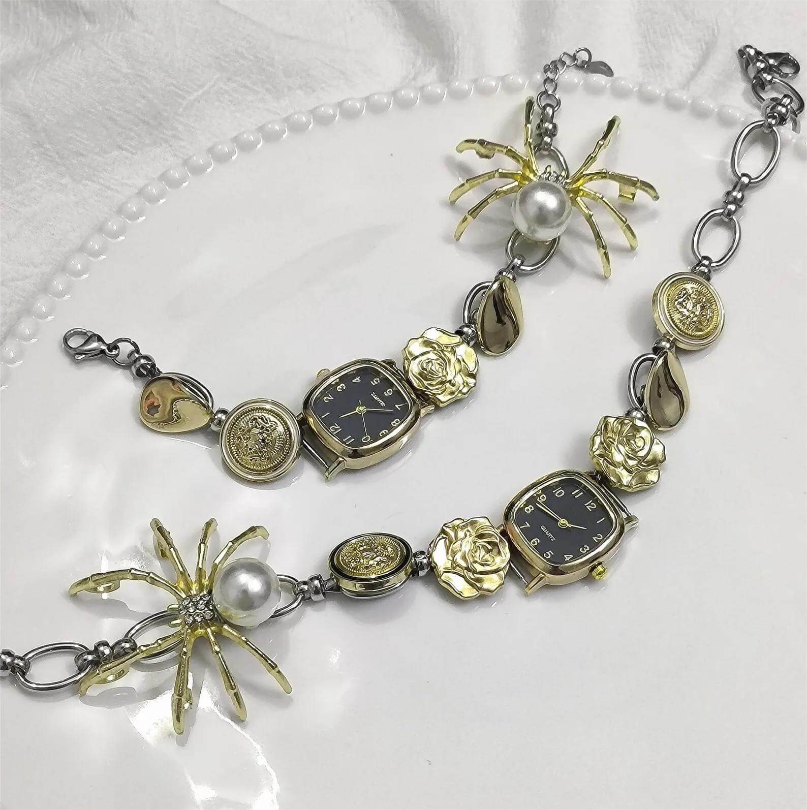 Modern Retro-Futuristic Watch Pendant stylish watch choker necklace