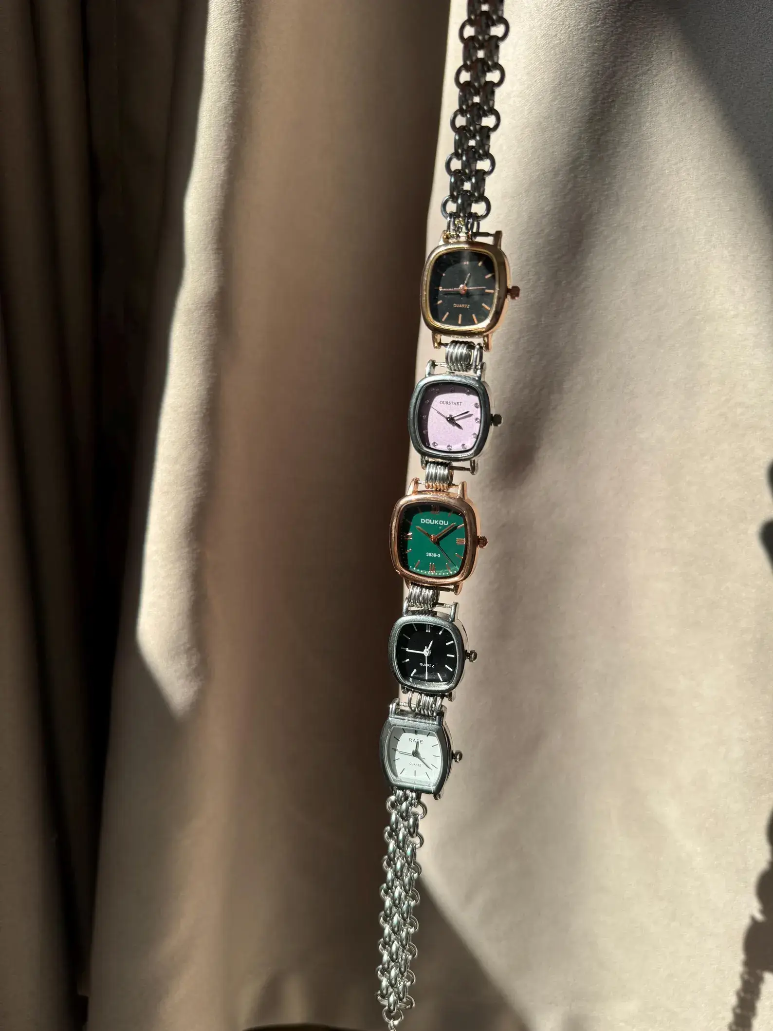 Celebrity Style Neon Cyber Watch Choker stylish watch choker necklace